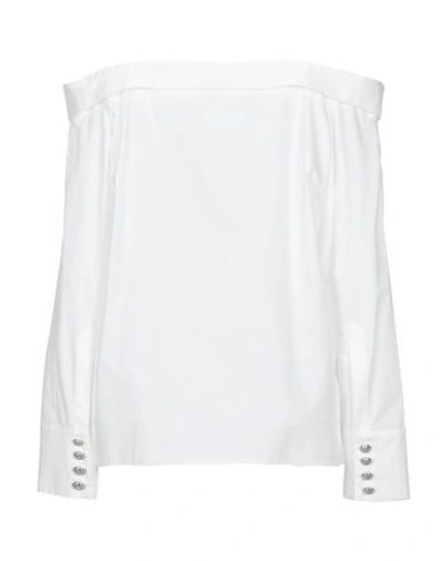 Shop Balmain Shirts In White