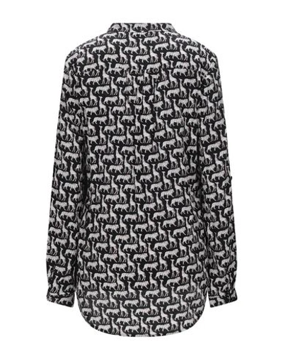 Shop Diane Von Furstenberg Patterned Shirts & Blouses In Black