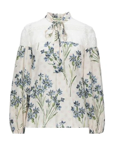 Shop Red Valentino Blouses In Beige