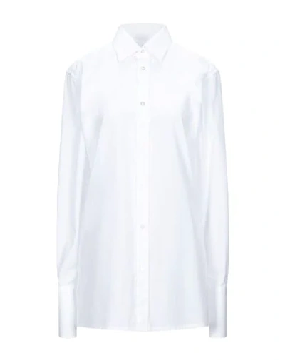 Shop Maison Margiela Woman Shirt White Size 6 Cotton