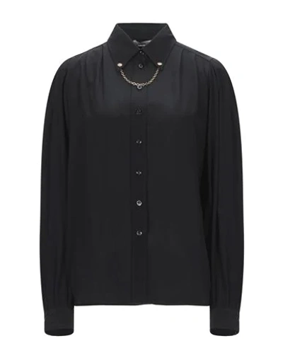 Shop Givenchy Woman Shirt Black Size 4 Silk, Polyamide