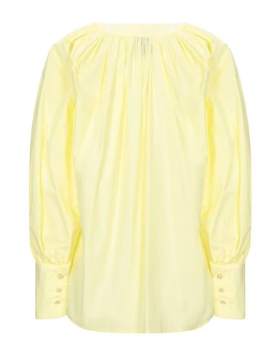 Shop L'autre Chose L' Autre Chose Woman Top Yellow Size 4 Cotton