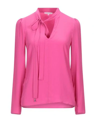 Shop Patrizia Pepe Woman Top Fuchsia Size 8 Acetate, Silk In Pink
