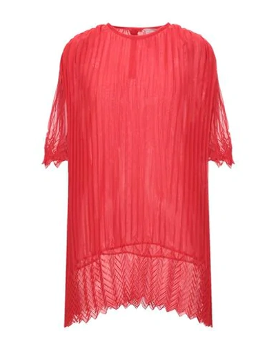 Shop Marco De Vincenzo Woman Blouse Red Size M Polyester