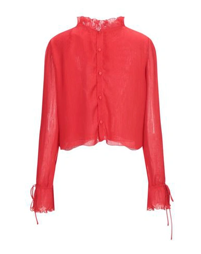 Shop Marco De Vincenzo Blouses In Red