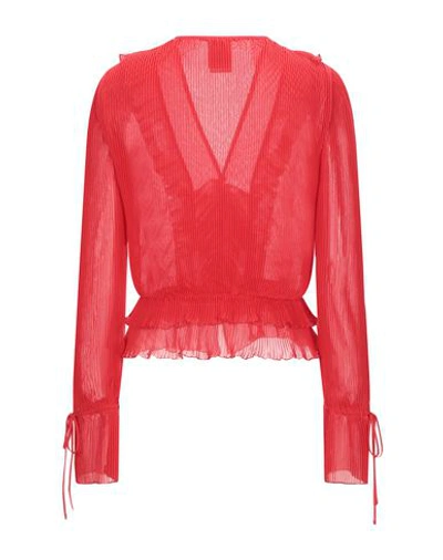 Shop Marco De Vincenzo Woman Shirt Red Size 8 Polyester