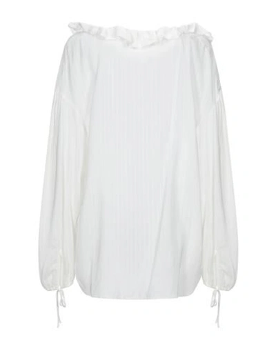 Shop Stella Mccartney Woman Top White Size 8-10 Viscose, Silk