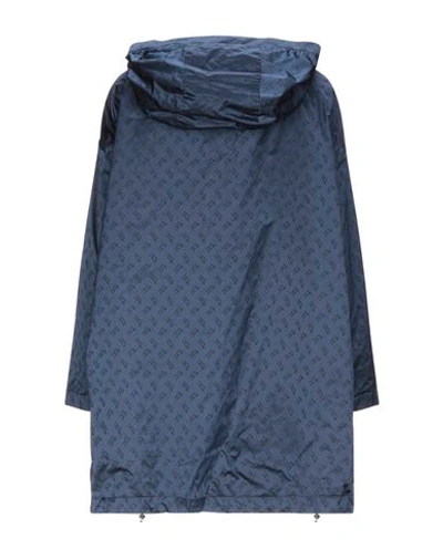 Shop Herno Woman Jacket Midnight Blue Size 6 Polyamide, Polyester, Cotton, Acetate