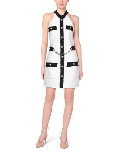Balmain Short Dresses In White