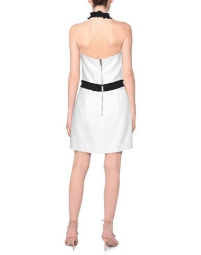 Balmain Short Dresses In White