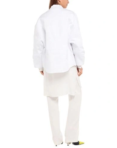 Shop Valentino Garavani Woman Jacket White Size 8 Cotton