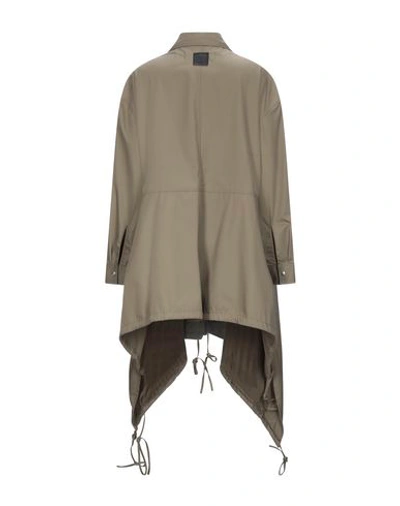 Shop Loewe Overcoats In Military Green