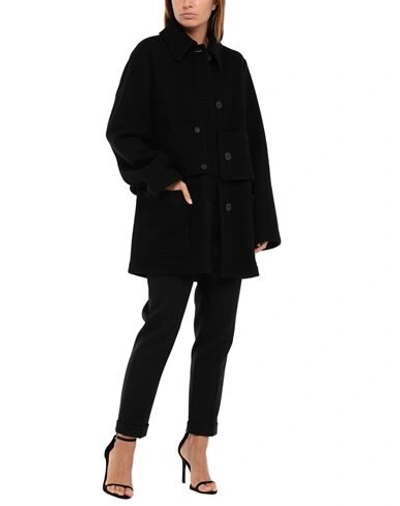 Shop Mcq By Alexander Mcqueen Coats In Black