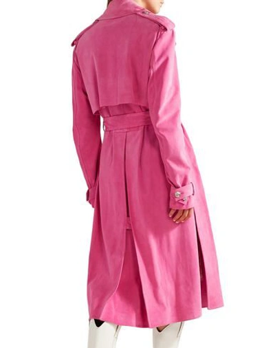 Shop Calvin Klein 205w39nyc Overcoats In Fuchsia