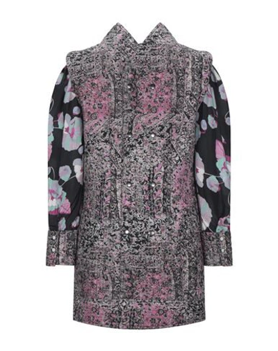 Shop Isabel Marant Woman Mini Dress Purple Size 8 Cotton, Linen, Silk