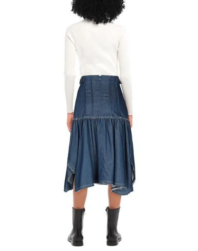 Shop Chloé Woman Denim Skirt Blue Size 6 Cotton