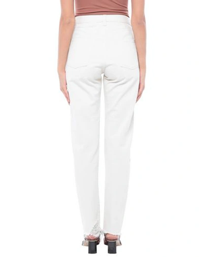 Shop Saint Laurent Woman Jeans Beige Size 26 Cotton