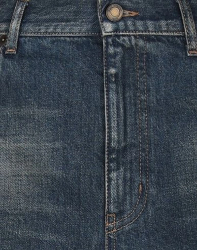Shop Saint Laurent Woman Denim Shorts Blue Size 27 Cotton