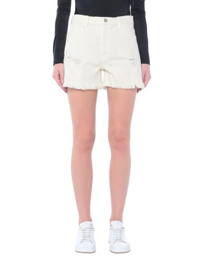Shop J Brand Denim Shorts In Ivory