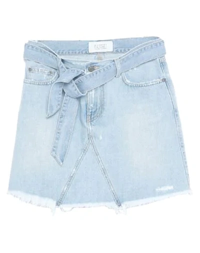 Shop Givenchy Denim Skirts In Blue