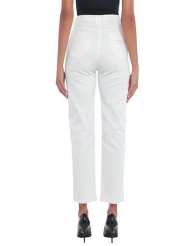 Shop Philosophy Di Lorenzo Serafini Woman Jeans White Size 4 Cotton, Elastane
