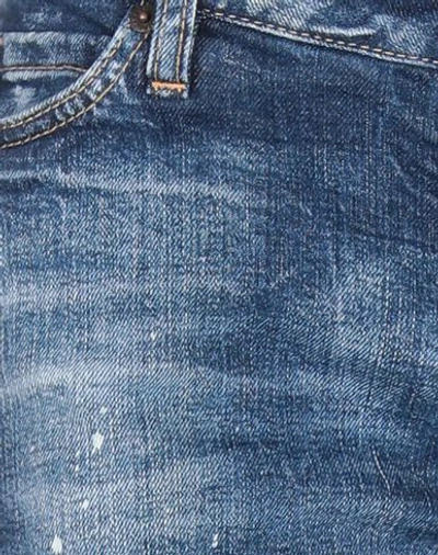 Dsquared2 Woman Denim Pants Blue Size 10 Cotton, Elastane In Blue
