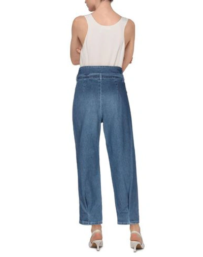 Shop Patrizia Pepe Woman Denim Pants Blue Size 4 Cotton