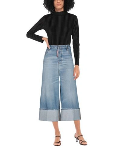 Dsquared2 Denim Cropped In Blue