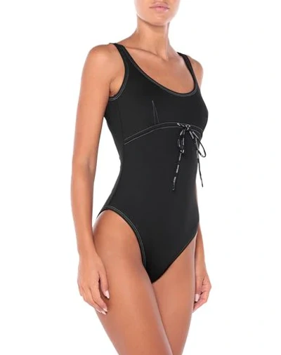 Shop Moschino One-piece Swimsuits In Black