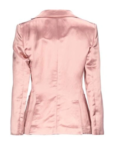 Shop L'autre Chose L' Autre Chose Woman Blazer Pink Size 4 Linen, Viscose