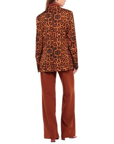 Shop Dries Van Noten Woman Blazer Orange Size 8 Viscose