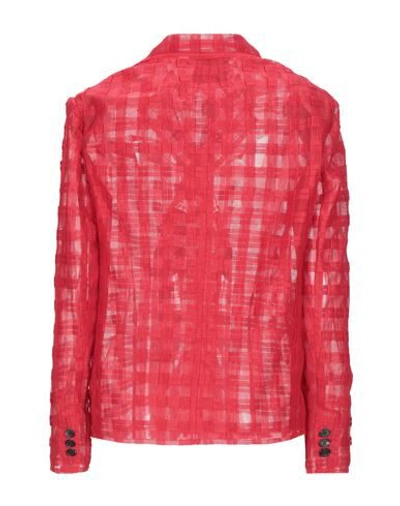 Shop Marco De Vincenzo Woman Suit Jacket Red Size 4 Polyester