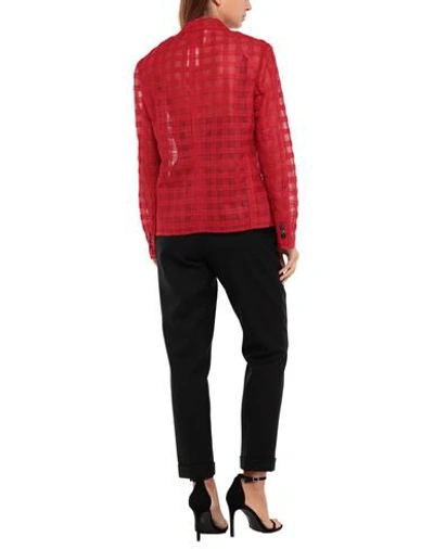 Shop Marco De Vincenzo Woman Suit Jacket Red Size 4 Polyester