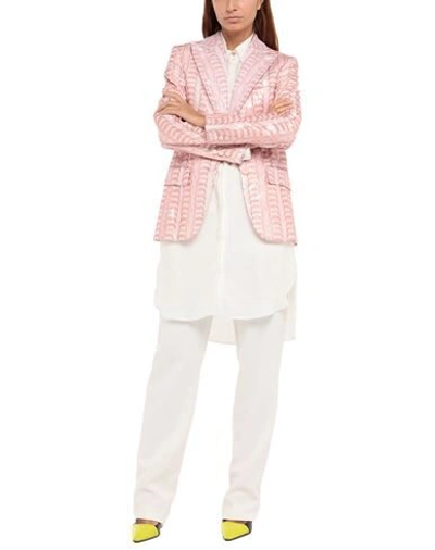 Shop Marco De Vincenzo Suit Jackets In Pink