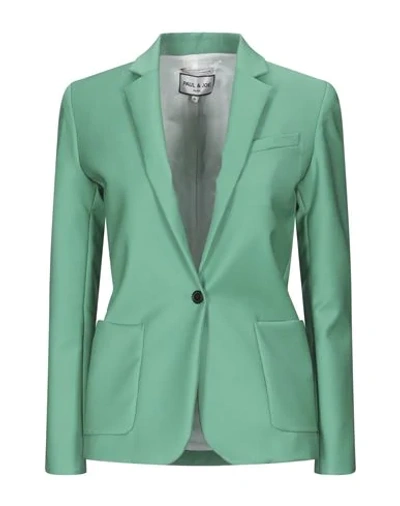 Shop Paul & Joe Suit Jackets In Green
