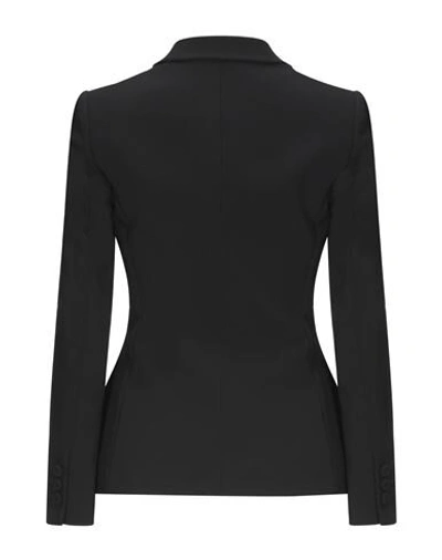 Shop Moschino Woman Suit Jacket Black Size 10 Polyester, Polyurethane