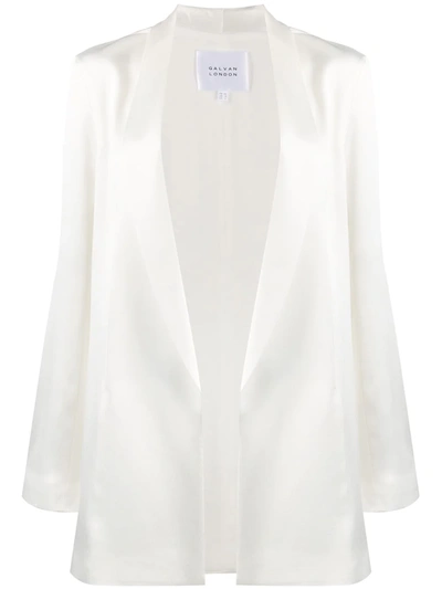 Shop Galvan Julianne Open Blazer In White