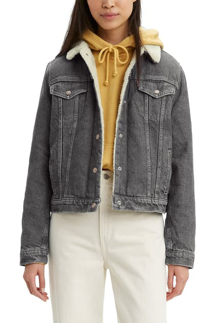 levis shearling trucker