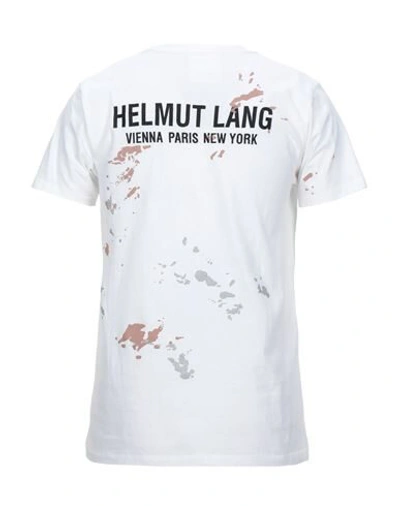 Shop Helmut Lang T-shirts In White