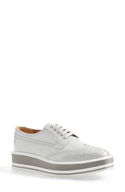 Shop Prada Sport Oxford (women) In Grey