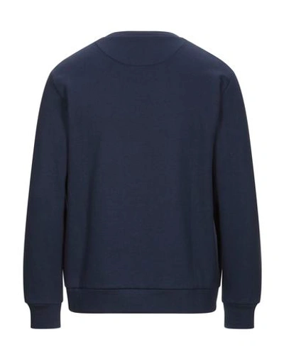 Shop Etro Man Sweatshirt Midnight Blue Size L Cotton, Polyamide