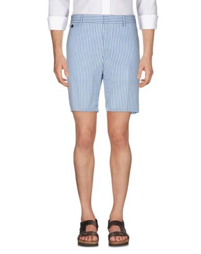 Shop Burberry Shorts & Bermuda Shorts In Slate Blue