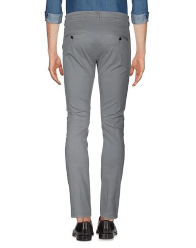 Shop Dondup Man Pants Grey Size 34 Cotton, Elastane