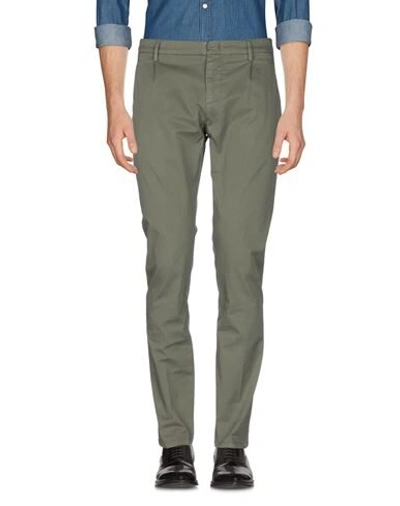 Shop Dondup Pants In Military Green
