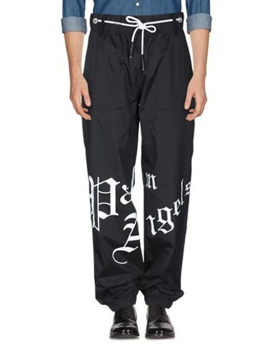 Shop Palm Angels Man Pants Black Size Xxl Polyamide, Polyurethane, Elastane, Polyester