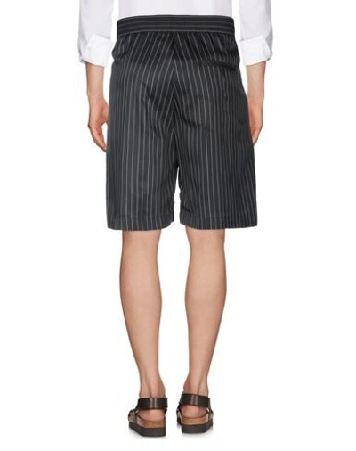 Shop Neil Barrett Man Shorts & Bermuda Shorts Black Size 34 Viscose, Cupro