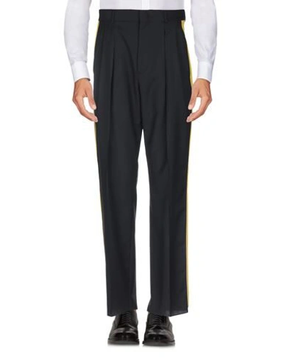 Valentino Garavani Man Pants Black Size 30 Wool, Mohair Wool, Cotton In Black