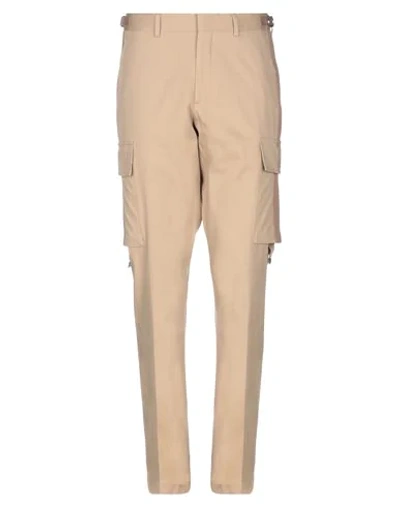 Shop Burberry Casual Pants In Camel