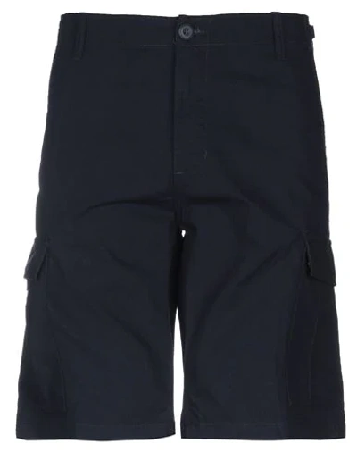 Shop Carhartt Man Shorts & Bermuda Shorts Midnight Blue Size 29 Cotton