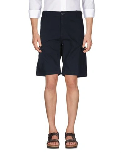 Carhartt Man Shorts & Bermuda Shorts Midnight Blue Size 36 Cotton In Blue